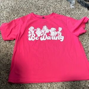 Disney Pink Short Sleeve Tee with Graphic Design